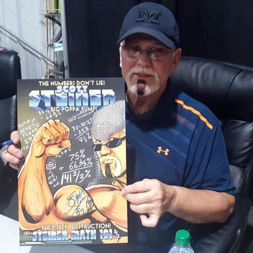 Scott Steiner Math Hodson 11 x 17 Poster - AUTOGRAPHED — Highspots.com