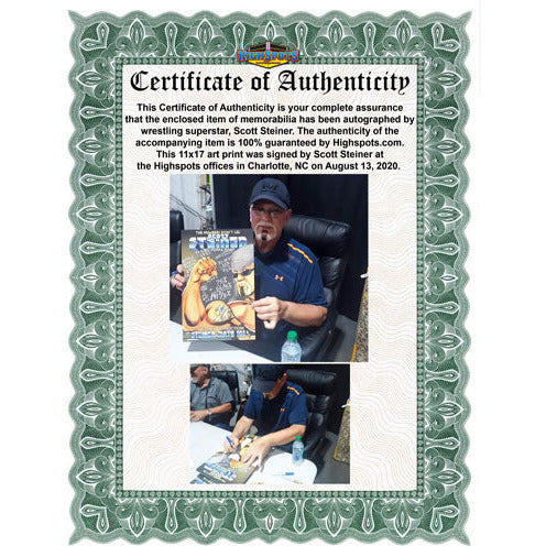 Scott Steiner Math Hodson 11 x 17 Poster - AUTOGRAPHED
