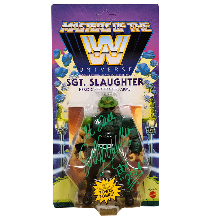 Sgt Slaughter Master of the Universe Figure - AUTOGRAPHED