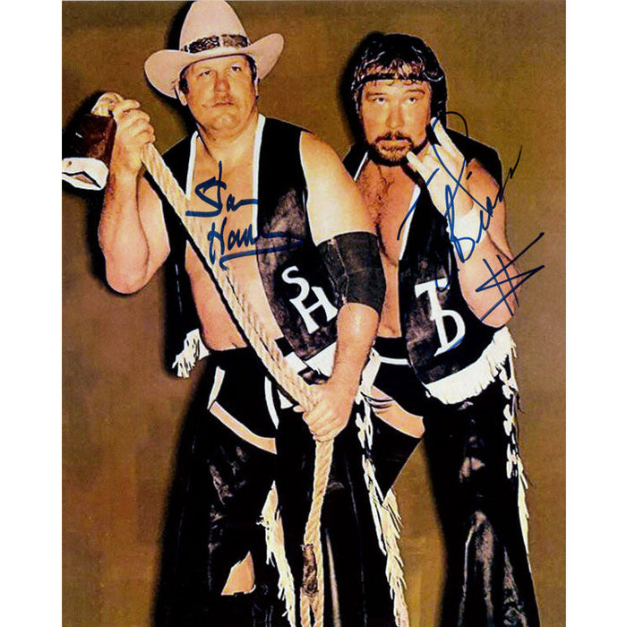 Stan Hansen and Ted DiBiase Promo - DUAL AUTOGRAPHED