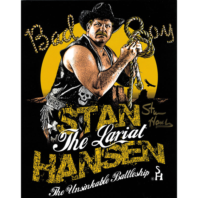 Stan Hansen Battleship (Non-Metallic) 11 x 14 Poster - Autographed