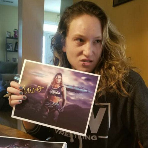 Kris Statlander Promo - AUTOGRAPHED