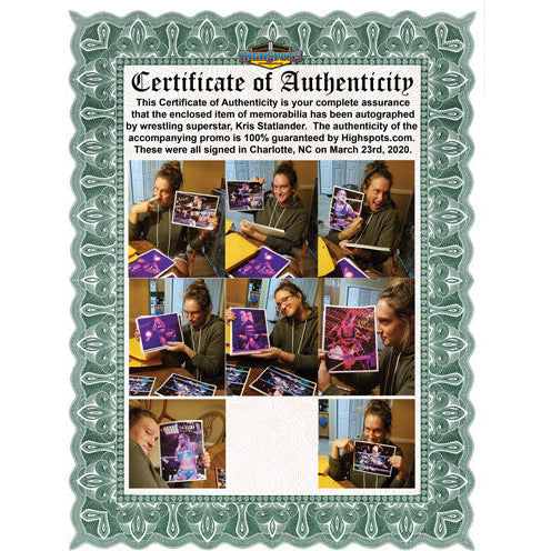 Kris Statlander Promo - AUTOGRAPHED