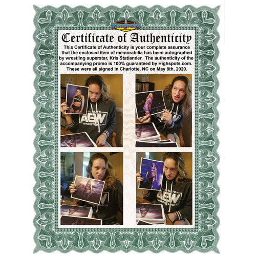 Kris Statlander Promo - AUTOGRAPHED