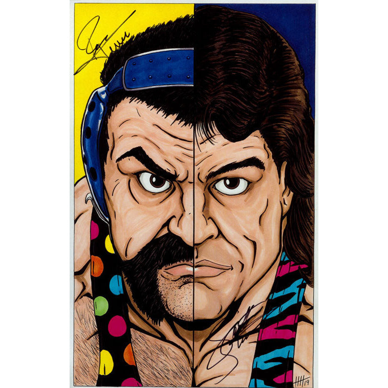 Steiner Brothers Haney 11 x 17 Poster - DUAL AUTOGRAPHED