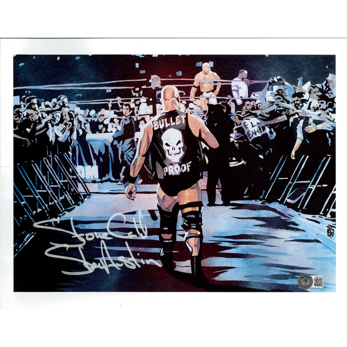 Stone Cold Steve Austin 11x14 Schamberger Poster - AUTOGRAPHED