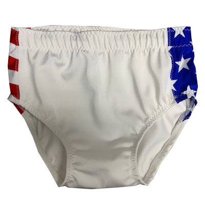White with Stars and Stripes Contrasts Trunks