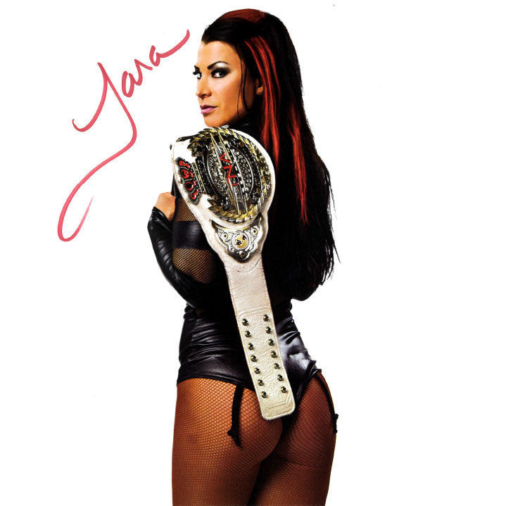Tara Over The Shoulder Belt 8 x 10 Promo - AUTOGRAPHED