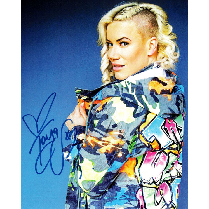 Taya Valkyrie Graffiti Camo 8 x 10 Promo - AUTOGRAPHED