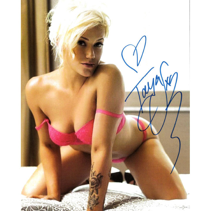Taya Valkyrie Pink Bikini 8 x 10 Promo - AUTOGRAPHED