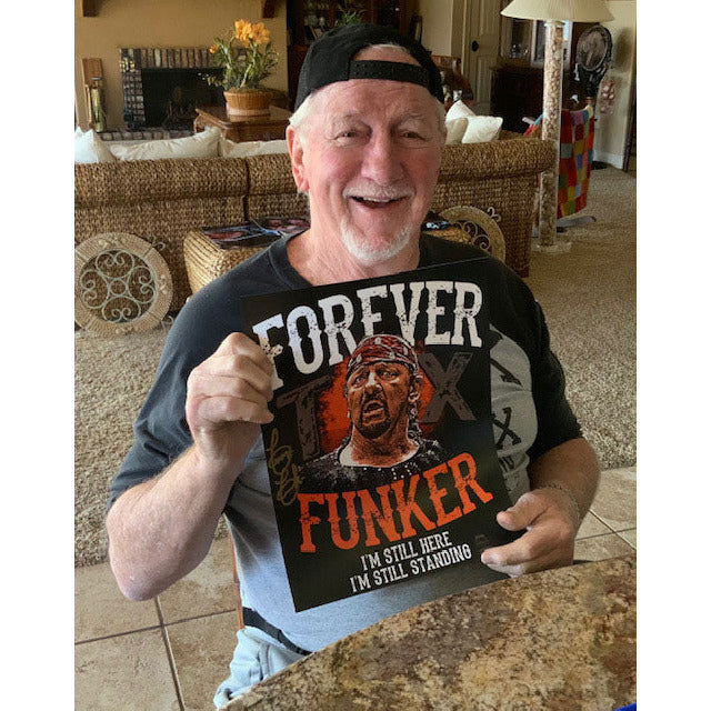Terry Funk 11x14 Print - JSA AUTOGRAPHED