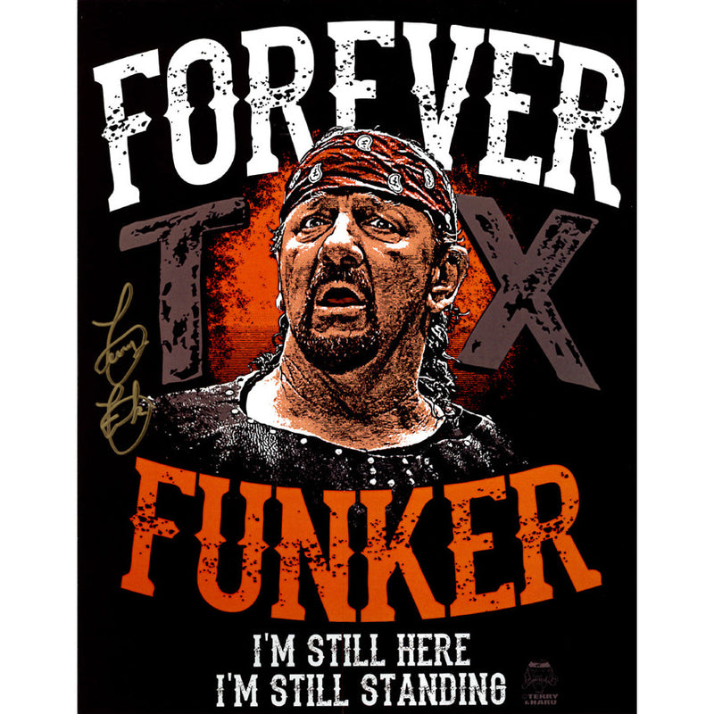 Terry Funk 11x14 Print - JSA AUTOGRAPHED