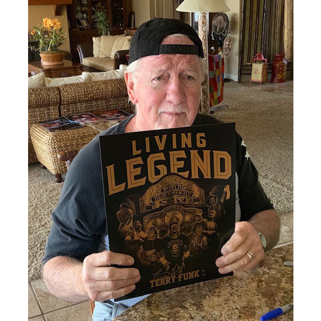 Terry Funk 11x14 Print - JSA AUTOGRAPHED
