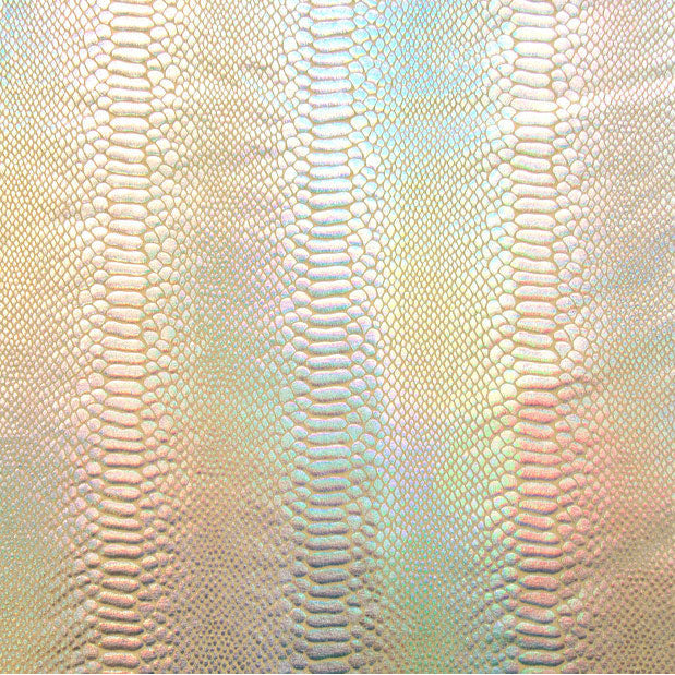 Reptile Silver Holographic Foil Long Tights