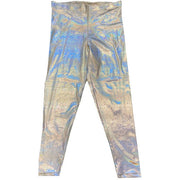 Reptile Silver Holographic Foil Long Tights