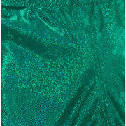 Green Metallic Micro Dot Long Tights