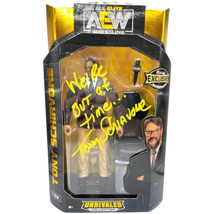 Tony Schiavone AEW Figure #102  - Autographed