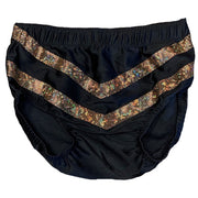 Black with Gold Dot Matrix V Trunks - M