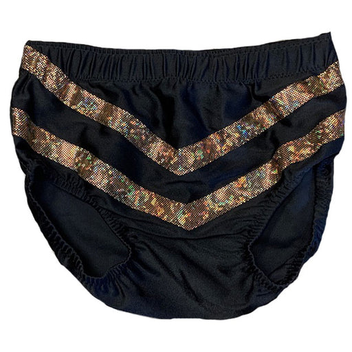 Black with Gold Dot Matrix V Trunks - M