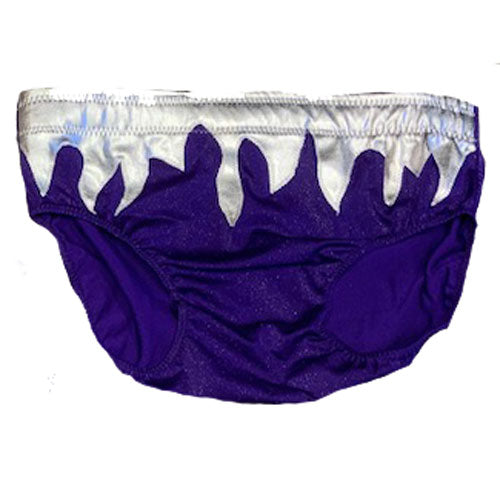 Purple Metallic with Silver Flames Trunks