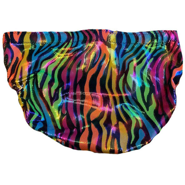 Rainbow Metallic Tiger Stripes Trunks
