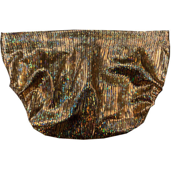 Gold Hologram Cracked Ice Trunks