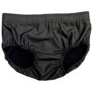 Matte Black Pleather Trunks