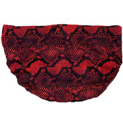 Red Snakeskin Print Spandex Trunks