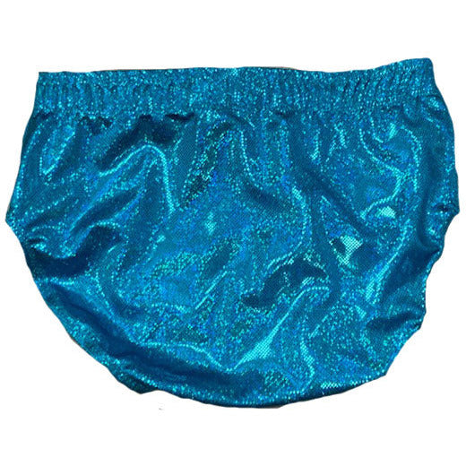 Turquoise Micro Dot Metallic Trunks