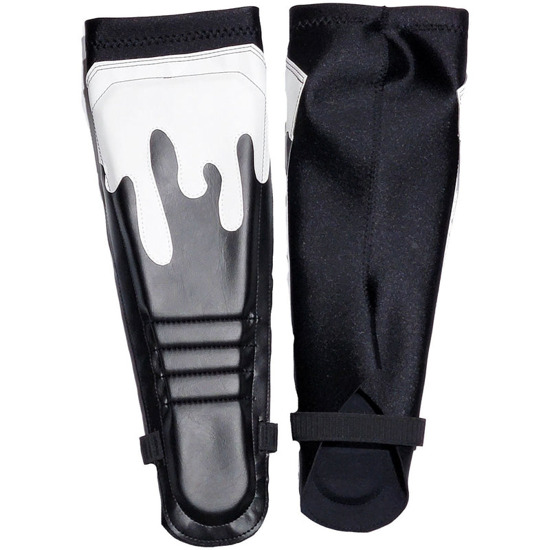 White Drip on Black on Black Kickpads