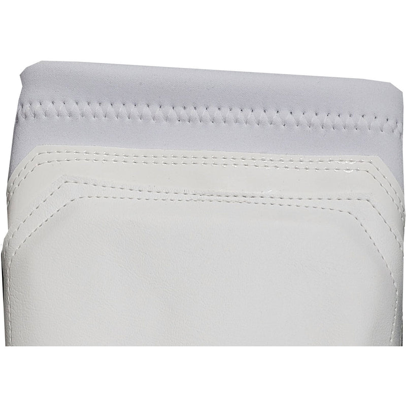 White Matte on White Patent Outlined on White Kickpads
