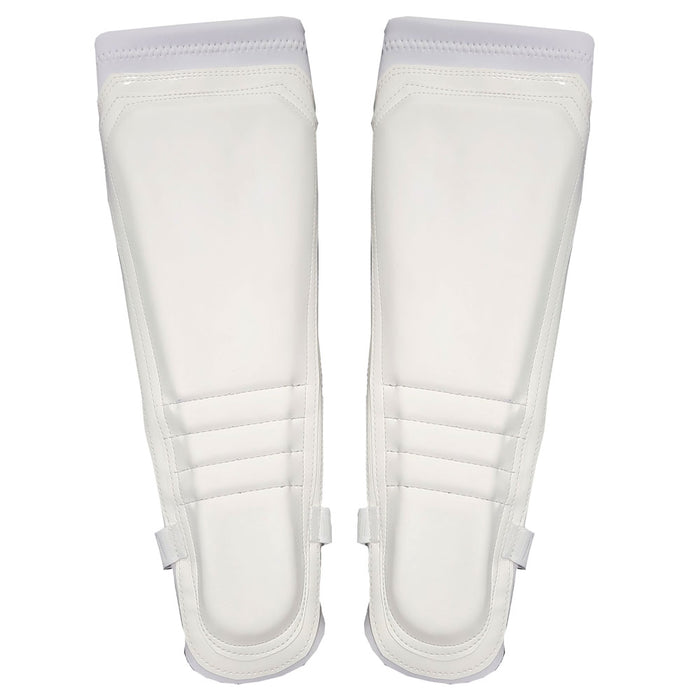 White Matte on White Patent Outlined on White Kickpads