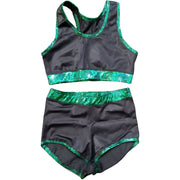 Black and Green Hologram Womens Gear Set
