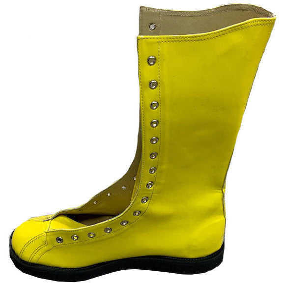 Yellow Patent Wrestling Boots