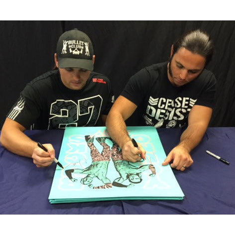 Autographed Young Bucks 18x24 Print - JSA