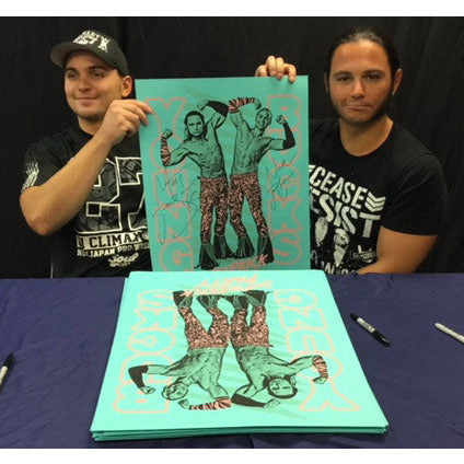 Autographed Young Bucks 18x24 Print - JSA