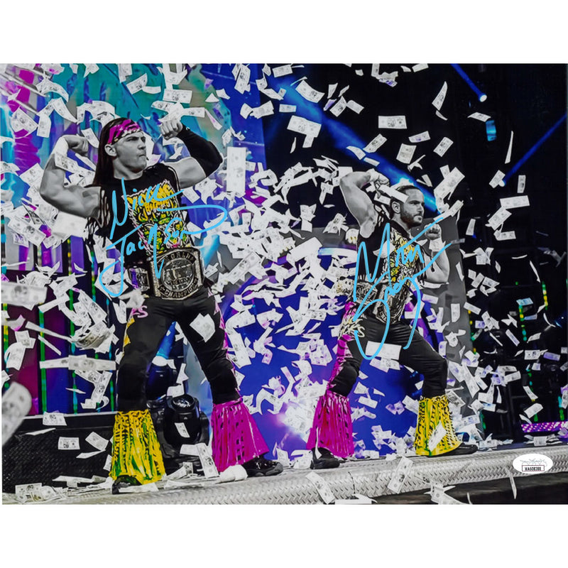 Young Bucks Sharp Spotlight Metallic 11 x 14 Poster - JSA DUAL AUTOGRAPHED