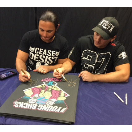 Autographed Young Bucks 18x24 Print - JSA