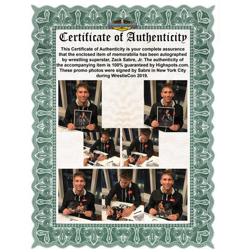 Zack Sabre Jr Promo - AUTOGRAPHED