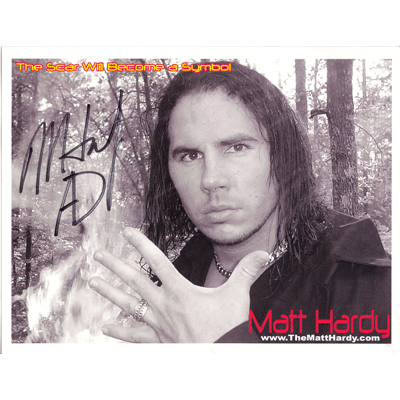Matt Hardy Autographed Photo